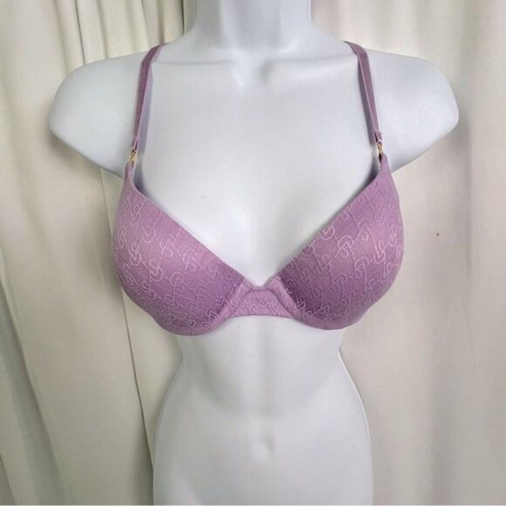 Victoria's Secret Mauve Lace T-Shirt Bra